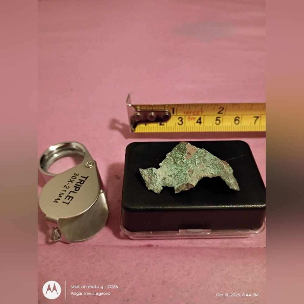 Upper Peninsula Michigan Native Copper Quartz Specimen
